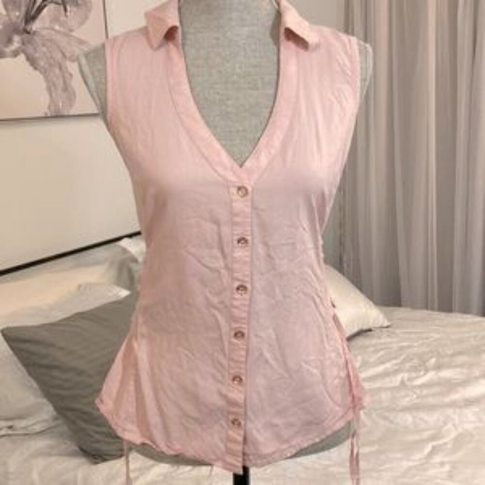 Vintage Guess lace up top